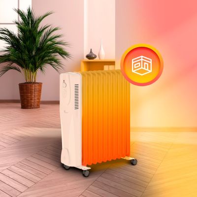 9. Extralink NY-25W1 2500W electric oil radiator, 11 fins