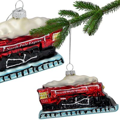 GLASS SHAPED ORNAMENT THE POLAR EXPRESS SASKA GIFT & DECOR