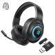 19. QCY Heroad V200 Tri-Mode Gaming Headphones with 7.1 Sound, 240h Battery, and Detachable Microphone - Black