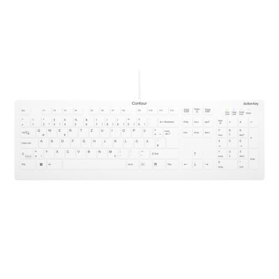 3. Contour Design Active Key AK-C8112 Medical Keyboard USB QWERTZ German White
