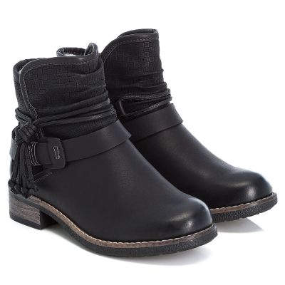 4. Women's insulated black ankle boots Rieker 94689-00