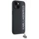 4. Karl Lagerfeld Saffiano Rhinestones & Charm case for iPhone 15 / 14 / 13 - black