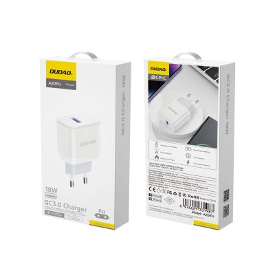7. Dudao A20EU USB-A 18W network charger - white