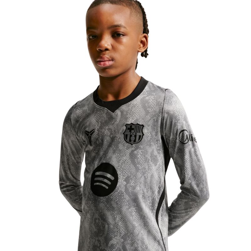 6. Nike FC Barcelona 2026/27 Stadium Away Kids' Goalkeeper Jersey Gray IO8337 013
