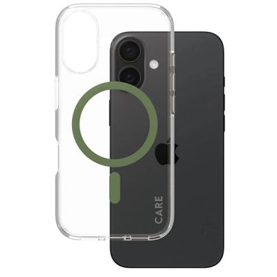 2. CARE by PanzerGlass Flagship Case iPhone 16 6.1" green/green MagSafe 1369