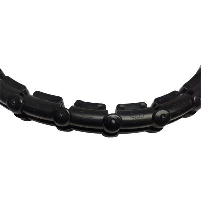 18. Hula Hoop with Massager and Weights, Black, Energo Fit