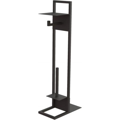 Paper stand with shelf