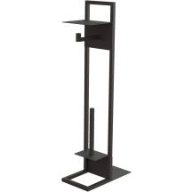 Paper stand with shelf