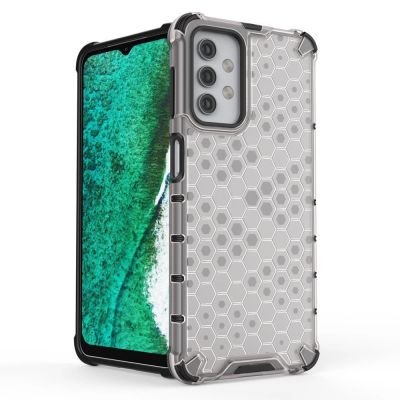 5. Honeycomb Case armor cover with TPU Bumper for Samsung Galaxy A32 5G transparent