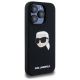 4. Karl Lagerfeld KLHMP15LSKHPPLK iPhone 15 Pro 6.1" black/black hardcase Silicone Karl Head Print MagSafe