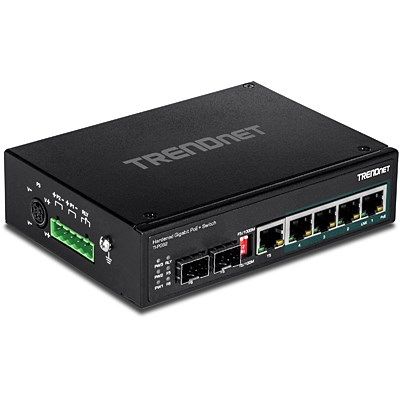 7. TRENDnet 6-Port Gbit PoE+ Metal Industrial Switch