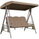 5. GARDEN AND BALCONY PATIO SWING 3 SEATS BROWN