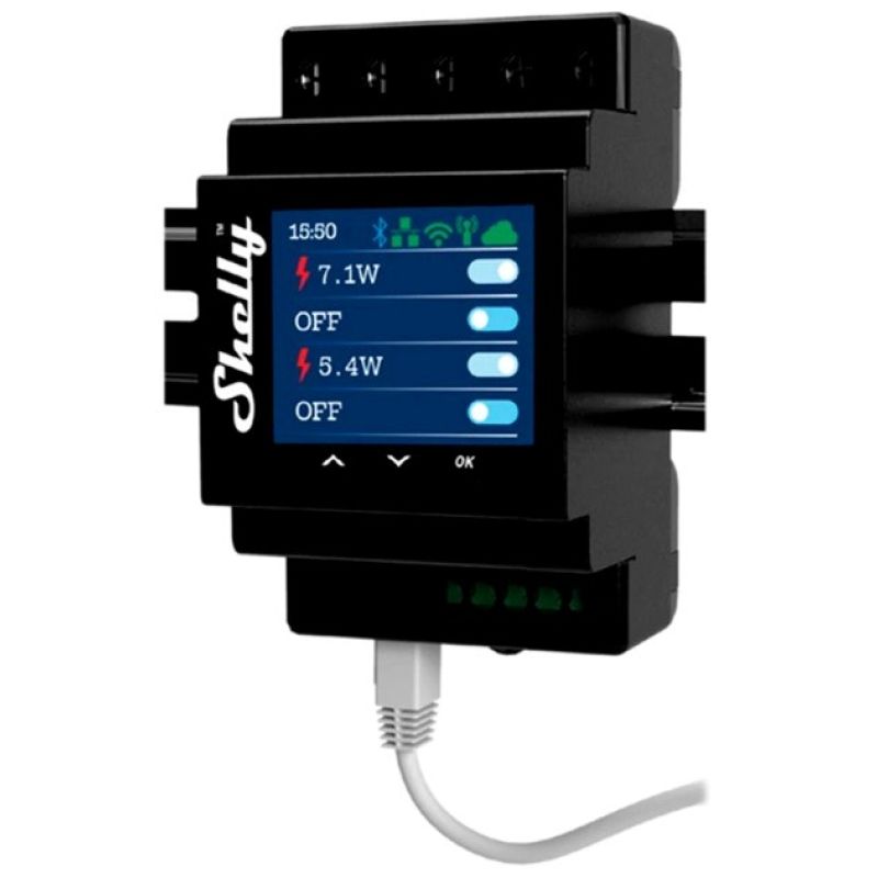 2. Shelly Pro 4PM Four-Channel Wi-Fi Energy Metered Controller