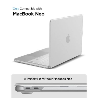 5. Spigen AirSkin Case for MacBook Neo 13" 2026 - Transparent Matte