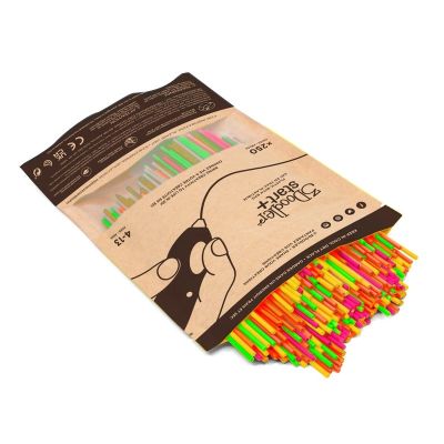 3. 3DOODLER START FILAMENT ECO 2.5MM, 250 PCS, 5 COLORS (NEON RED, ORANGE, GREEN, PINK, YELLOW), NEON GLOW 3DS-ECO-MIX3-250
