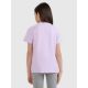 3. Girls' regular printed T-shirt 4F 4FJWSS25TTSHF1871-52S