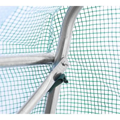 3. GREENHOUSE GARDEN TUNNEL 300x600x200CM PE STRUCTURE STEEL GREEN