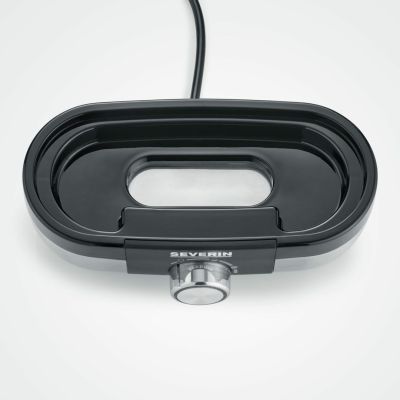6. Severin EK 3163 3 Eggs. Black, Stainless Steel, Transparent