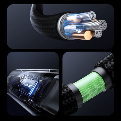 5. Joyroom S-A16 Pro Prism Series 3A USB-A - Lightning Cable with Display 1.2m - Black