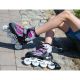 42. ROLLER SKATES-ROLLER SKATES-ICE SKATING 4IN1 ENERO PRO LED 34-37 PINK-GRAY
