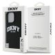 8. DKNY Silicone White Printed Logo MagSafe iPhone 16 Pro Case - Black