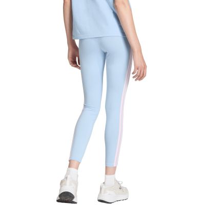 3. adidas Essentials 3-Stripes Cotton Women's Leggings Light Blue KD2352