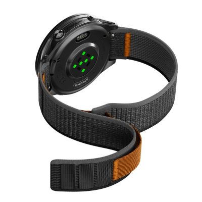 4. Spigen Athlex Airna Garmin Quick Release 22mm Strap - Black and Orange