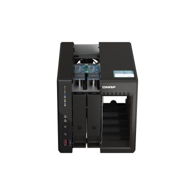 7. Qnap TS-253E-8G, Tower, 2 x 2.5"/3.5" SATA, Intel Celeron J6412 4C/4T, 8 GB DDR4 onboard not expandable, 2 x 2.5GbE, External adapter (PSU)