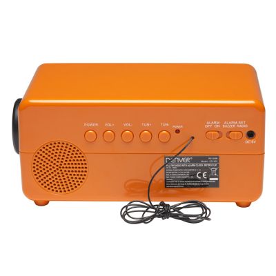 6. Denver CR-425 Retro Clock Radio Orange