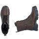 11. Women's leather ankle boots, insulated, brown
