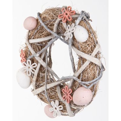 26. DECORATIVE WREATH GRAY DIAMETER 24CM
