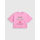 5. Girls' boxy T-shirt with print 4F 4FJRAW26TTSHF4239-56S