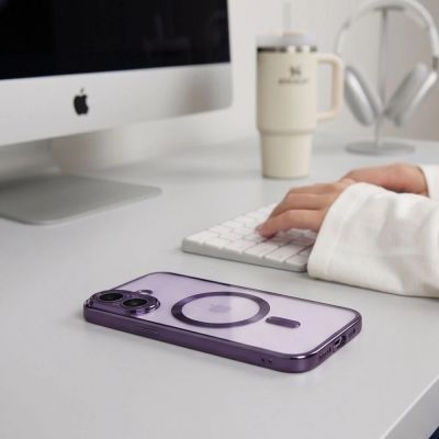 9. Tech-Protect MagFlex Case for iPhone 17 - Transparent Purple