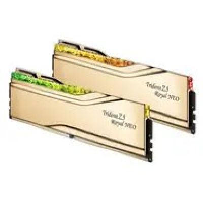 7. RAM Memory DDR5 32GB PC 6400 CL30 G.Skill KIT (2x16GB) Trident Z Royal GOLD
