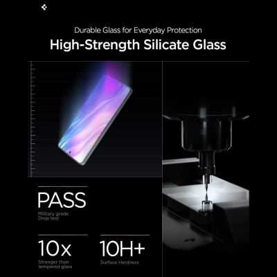 8. Spigen Glas.tR EZ Fit Pro AC Anti Reflection Tempered Glass 2-Pack for Samsung Galaxy S26
