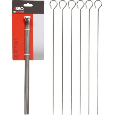 5. SKEWER FOR SHASHLIK 6 PCS. LENGTH 35.5 CM, STAINLESS STEEL