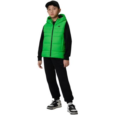 7. Boy's vest 4F M313 green 4FJWSS26TVJAM313 41S