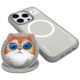 3. Nimmy Glasses Cool Cat MagSafe Case for iPhone 16 Pro - Gray