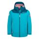 Trollkids Bergen Waterproof Jacket Mist Aquamarine/Harbor Blue/Mellow Peach (611-137)