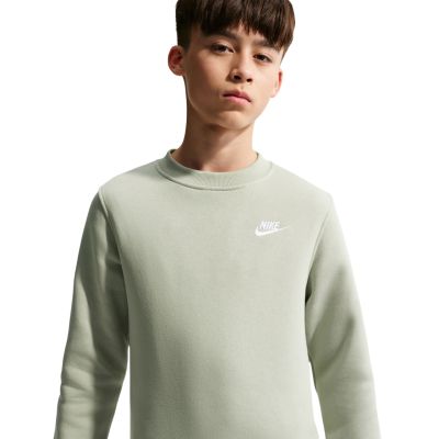 3. Nike Sportswear Club Fleece Kids' Sweatshirt Light Green FD3006 304
