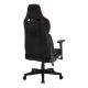 6. SENSE7 Sentinel Gaming Chair Upholstered Seat Black, Red
