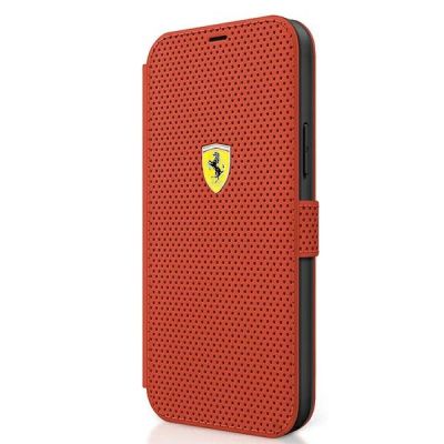 2. Ferrari FESPEFLBKP12SRE iPhone 12 mini 5.4" red/red book On Track Perforated