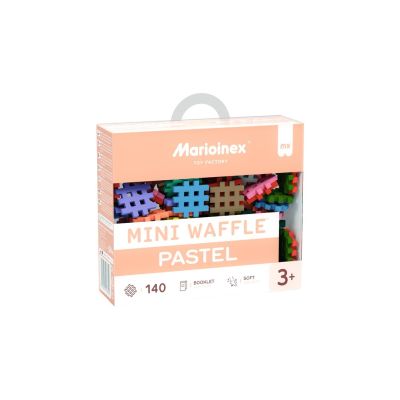 Marioinex Mini Waffle building blocks, 140 pieces, pastel