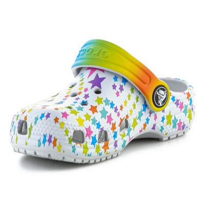 3. CROCS CLASSIC DISCO DANCE PARTY CLOG T SHIMMER/MULTI FLOPS 208096-0ZT
