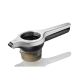 10. GEFU 13971 Citrus Juicer Nylon, Plastic, Stainless Steel Black, Stainless Steel