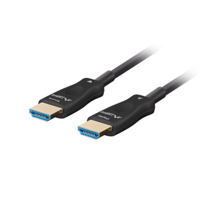 10. LANBERG HDMI CABLE M/M V2.1 40M 8K OPTICAL AOC CA-HDMI-30FB-0400-BK