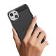 4. Flexible carbon pattern case for iPhone 15 Plus Carbon Case - blue