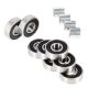 9. Nils Extreme ABEC-9 RS bearings (8 pcs)