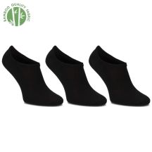 Filippo SD-SO02 women's short bamboo socks in black