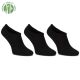 Filippo SD-SO02 women's short bamboo socks in black